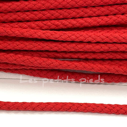 Baumwollkordel 9 mm - rot