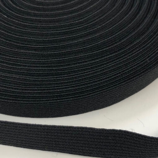 Gummiband 15 mm - schwarz