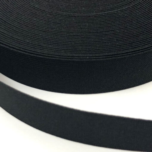 Gummiband 25 mm - schwarz