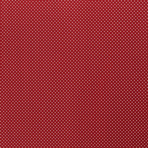 Baumwolle - Minipunkte burgundy / weiss