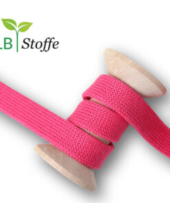 Flachkordel Hamburger Liebe 20mm - pink