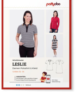Papierschnittmuster Poloshirt & Kleid "Leslie" Damen Gr 32-54 - Pattydoo