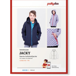 Papierschnittmuster Softshelljacke "Jacky" Kinder Gr1 40-176 - Pattydoo