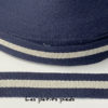 Gurtband 40 mm Baumwolle - Streifen dunkelblau / weiss