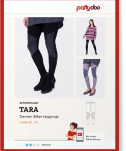 Papierschnittmuster Biker Leggings "Tara" Damen Gr 32-54 - Pattydoo