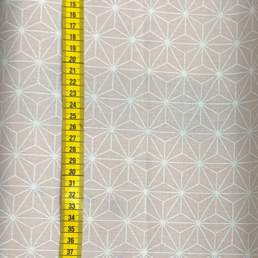 beschichtete Baumwolle - geometrische Sterne rosa