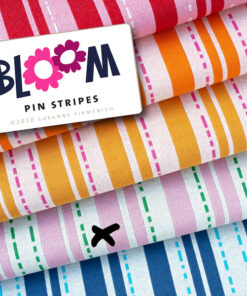 Jacquardjersey Bloom Pin stripes Hamburger Liebe - rosa / grün
