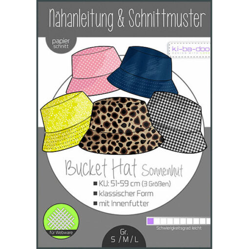 Papierschnittmuster Sonnenhut KU 51-59 - Ki-ba-doo