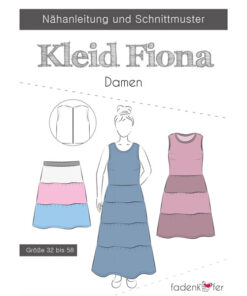 Papierschnittmuster Kleid Fiona Gr 32 - 58 - Fadenkäfer