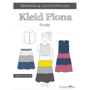 Papierschnittmuster Kleid Fiona Gr 74 - 164 - Fadenkäfer