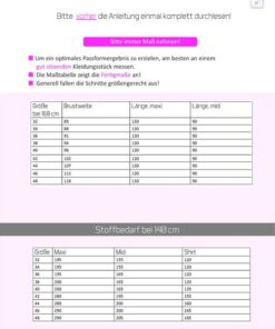 Papierschnittmuster Maxikleid Lynna Gr 32 - 48 - Ki-ba-doo