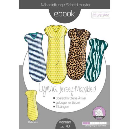 Papierschnittmuster Maxikleid Lynna Gr 32 - 48 - Ki-ba-doo