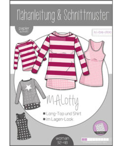 Papierschnittmuster Doppelshirt MAlotty Gr 32 - 48 - Ki-ba-doo