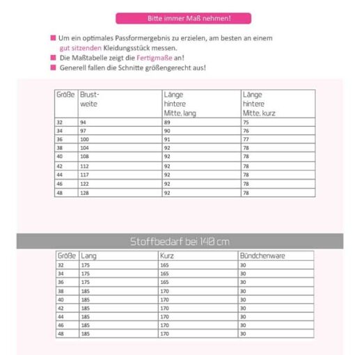 Papierschnittmuster V Pullover Maibritt Gr 32 - 48 - Ki-ba-doo