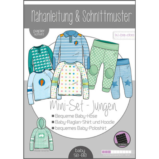 Papierschnittmuster Baby Set Boy Gr 50 - 80 - Ki-ba-doo