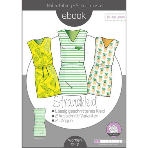 Papierschnittmuster Basic Strandkleid Gr 32 - 48 - Ki-ba-doo