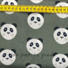 Baumwolle - Panda dunkelgrün