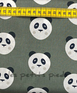 Baumwolle - Panda dunkelgrün