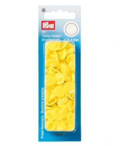 Prym Nähfreie Druckknöpfe "Color Snaps" rund hellgelb