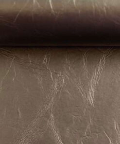 Kunstleder - Paloma - metallic schlamm mit Filzrückseite