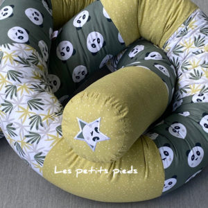 Bettschlange Panda grün