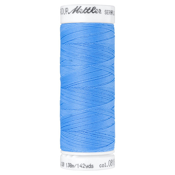 Mettler Seraflex elastisches Garn 130 m - blau 0818