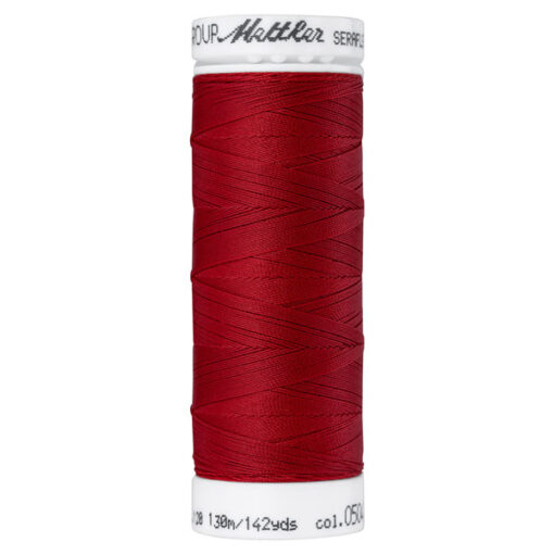Mettler Seraflex elastisches Garn 130 m - dunkelrot 0504
