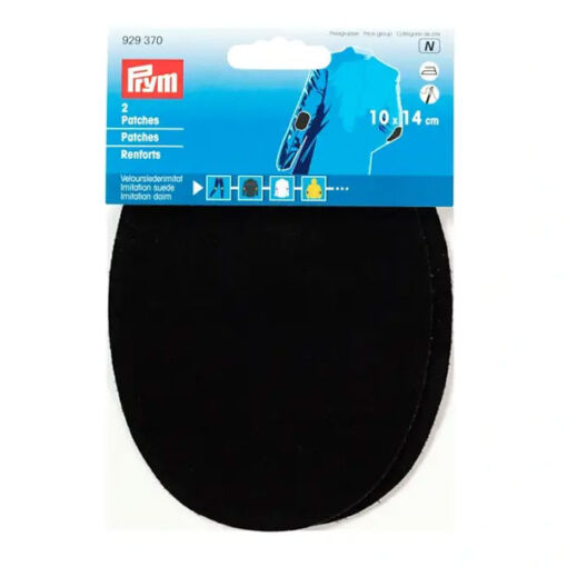 Velourslederimitat Patch Prym 929370 - schwarz