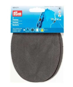 Velourslederimitat Patch Prym 929371 - grau