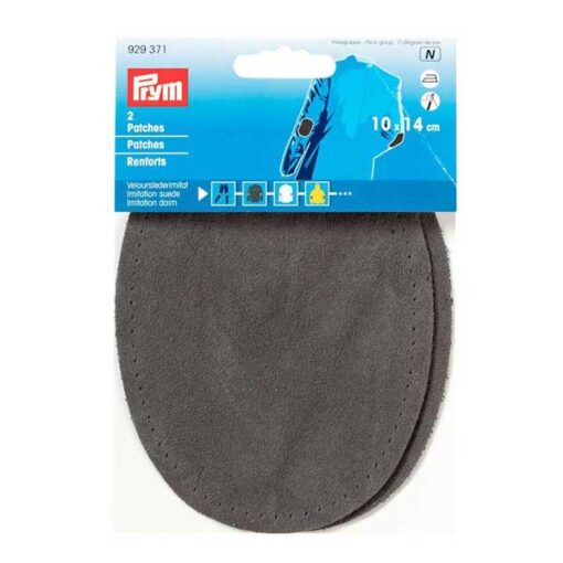 Velourslederimitat Patch Prym 929371 - grau