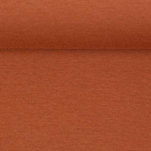 Bündchenstoff - Schlauch terracotta