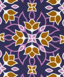 Jersey Baumwolle - "floral ornaments by lycklig Design" lila