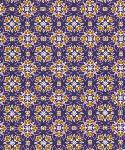 Jersey Baumwolle - "floral ornaments by lycklig Design" lila