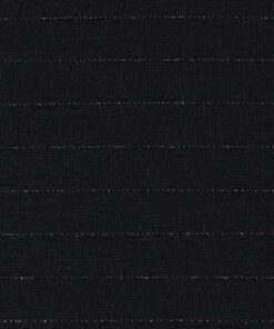 Interlock Jersey "Pia" mit zartem Metallicstreifen - schwarz / silber