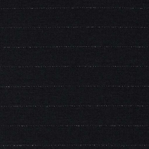 Interlock Jersey "Pia" mit zartem Metallicstreifen - schwarz / silber