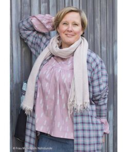 Jacquardjersey Plaid by Käselotti - mint / violet