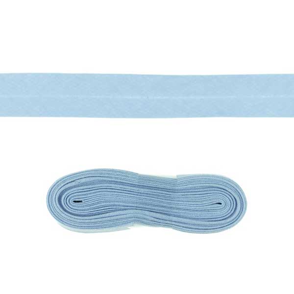 Baumwollschrägband uni alt-hellblau