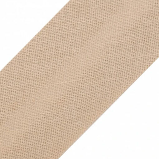 Baumwollschrägband uni beige-sand
