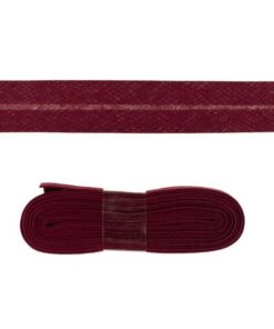 Baumwollschrägband uni bordeaux