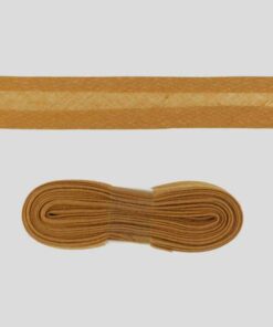 Baumwollschrägband uni caramel