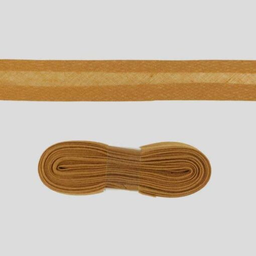 Baumwollschrägband uni caramel