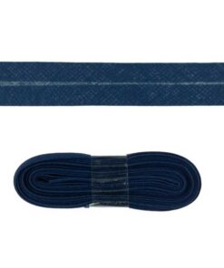 Baumwollschrägband uni dunkelblau 2