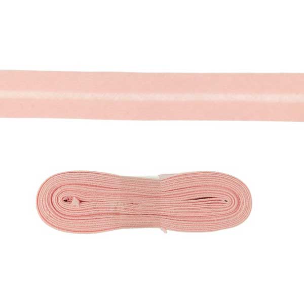 Baumwollschrägband uni rosa 2