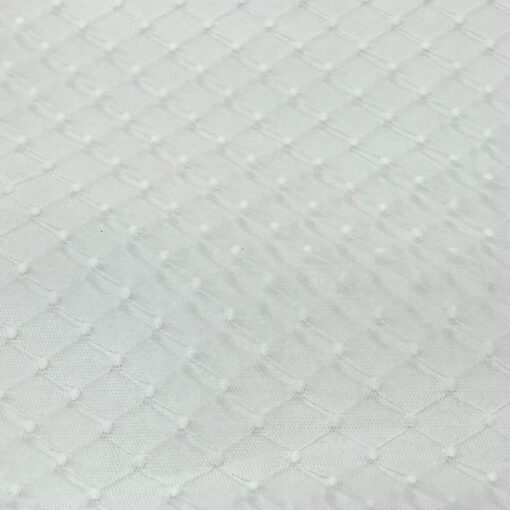 Tüll Tupfen Gitter - weiss