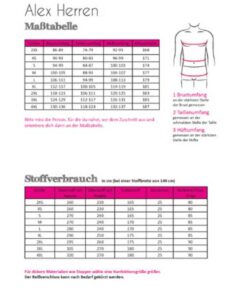 Papierschnittmuster Parka Alex Herren Gr 2XS - 4 XL - Fadenkäfer