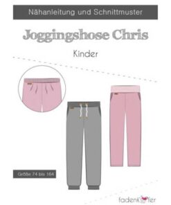 Papierschnittmuster Jogginhose Chris Gr. 74 - 164 - Fadenkäfer