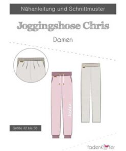 Papierschnittmuster Jogginghose Chris Damen Gr 32 - 58 - Fadenkäfer