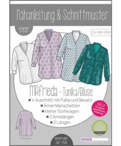 Papierschnittmuster Tunika / Bluse Mafrieda Gr 32 - 58 - Ki-ba-doo