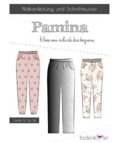 Papierschnittmuster Hose Pamina Damen Gr 32 - 58 - Fadenkäfer