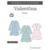 Papierschnittmuster Kleid Valentina Gr. 74 - 164 - Fadenkäfer